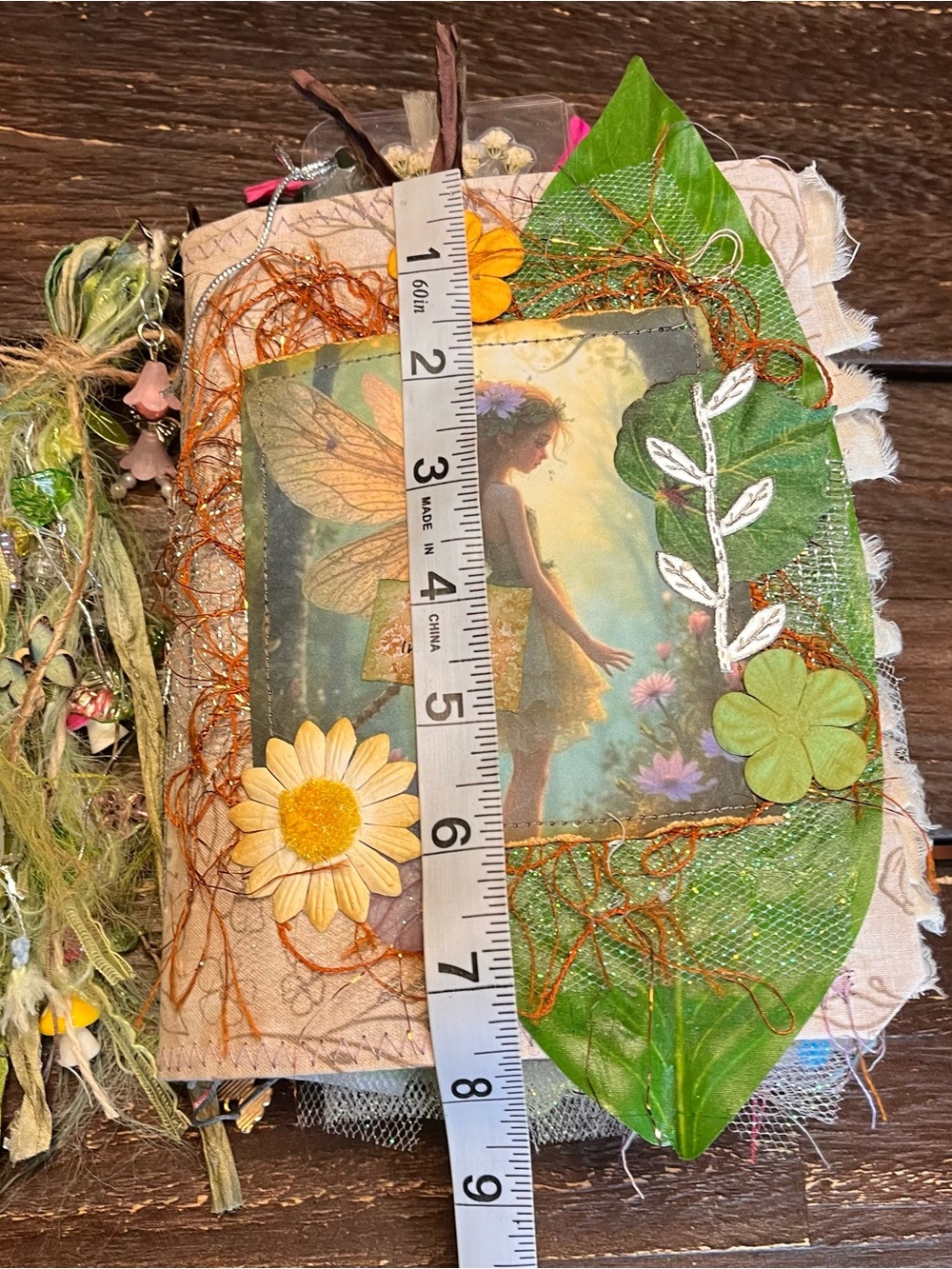 Fairy Junk Journal Grungy Floral Woodland Forest Boho Softcover 3 Signatures - Picture 4 of 16